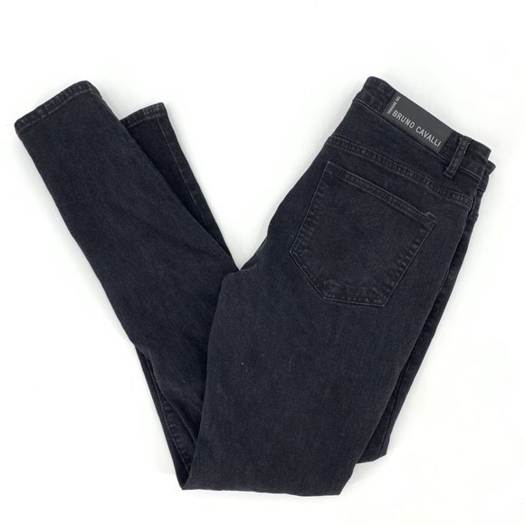 Bruno Cavalli The Original Denim Jeans Black Slim Fit Mens 34 x 32 - Picture 1 of 5